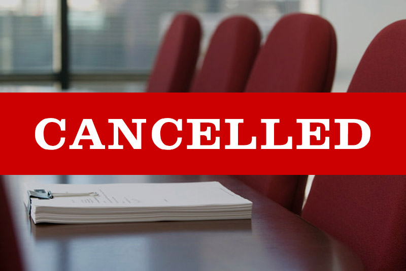 Meeting Cancelled