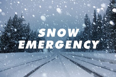 Snow Emergency Declared Effective January 24 at 10 p.m. until January 27 at noon