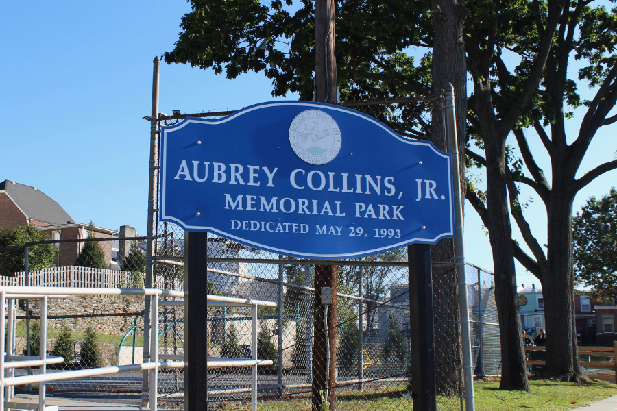 Aubrey Collins Park Sign