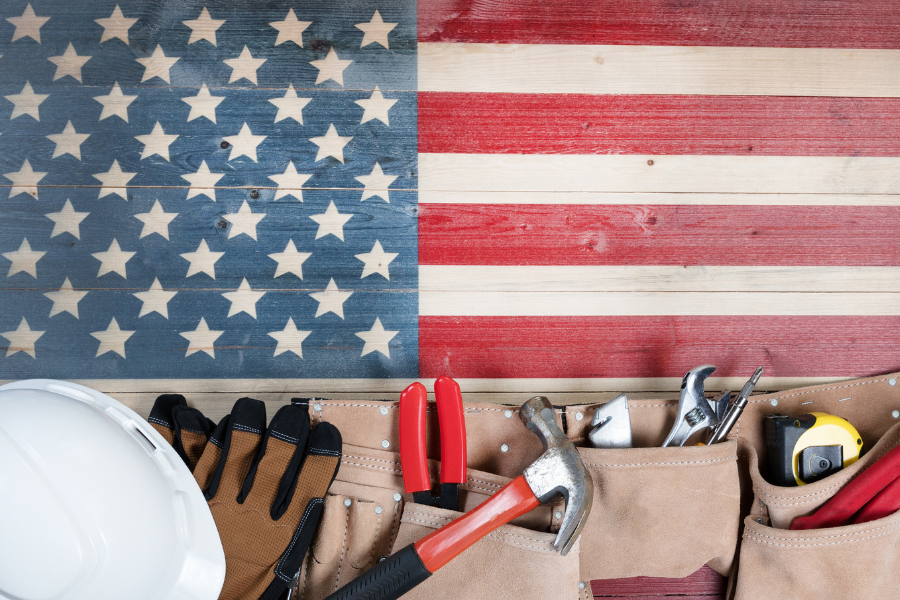 USA Flag w/Tools