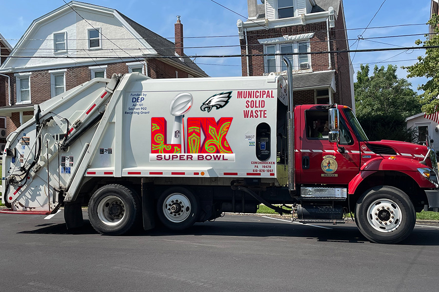 Recycling Truck Super Bowl 3